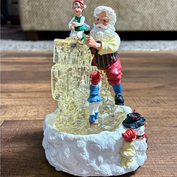 ABC ~Vintage Santa Claus Musical (8 Songs) Lighted Merry Christmas Ice Carving - Picture 13 of 15